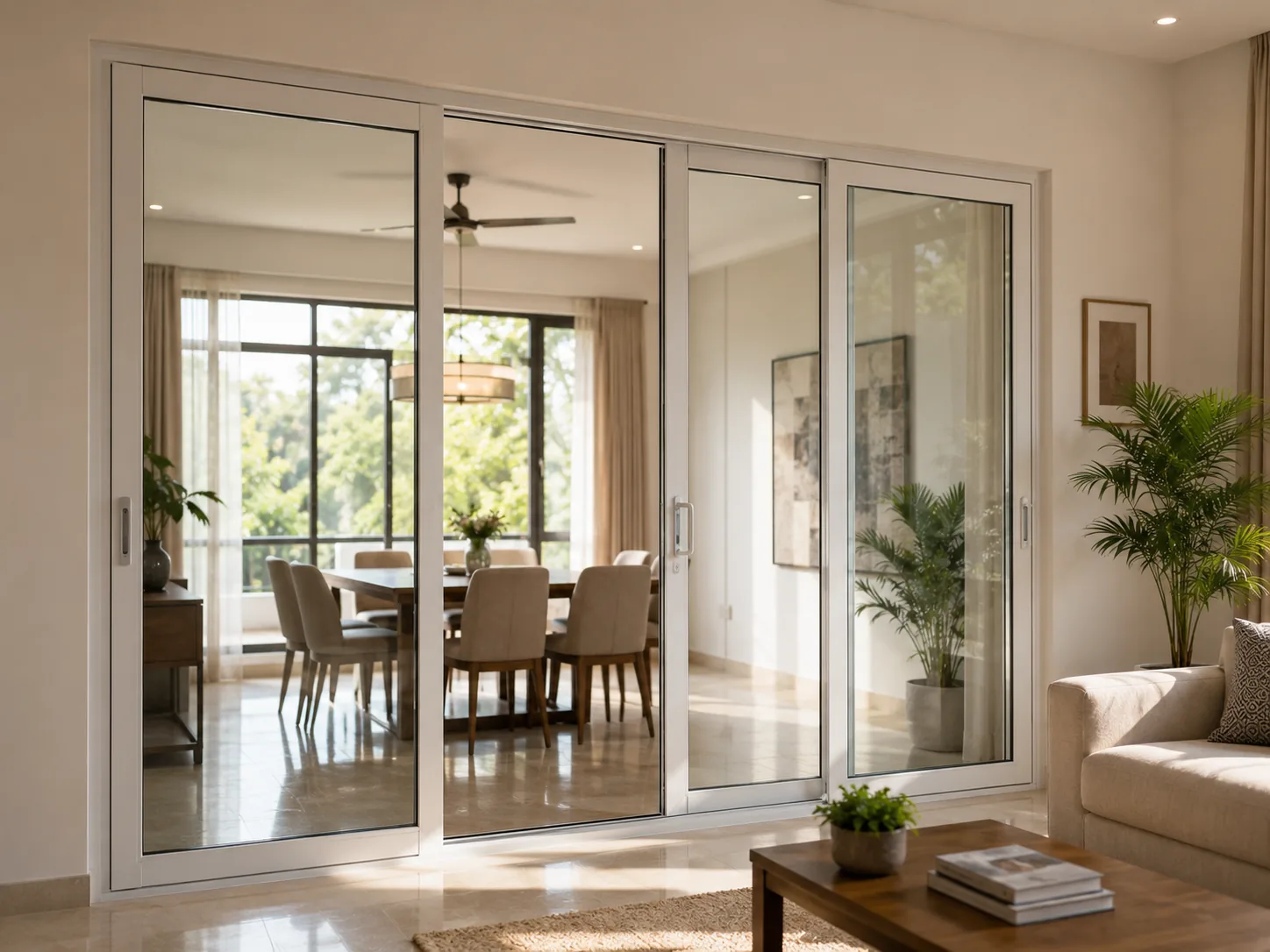 uPVC Partitions & Partition Doors by Rudratech, fabricated and installed in Surat
