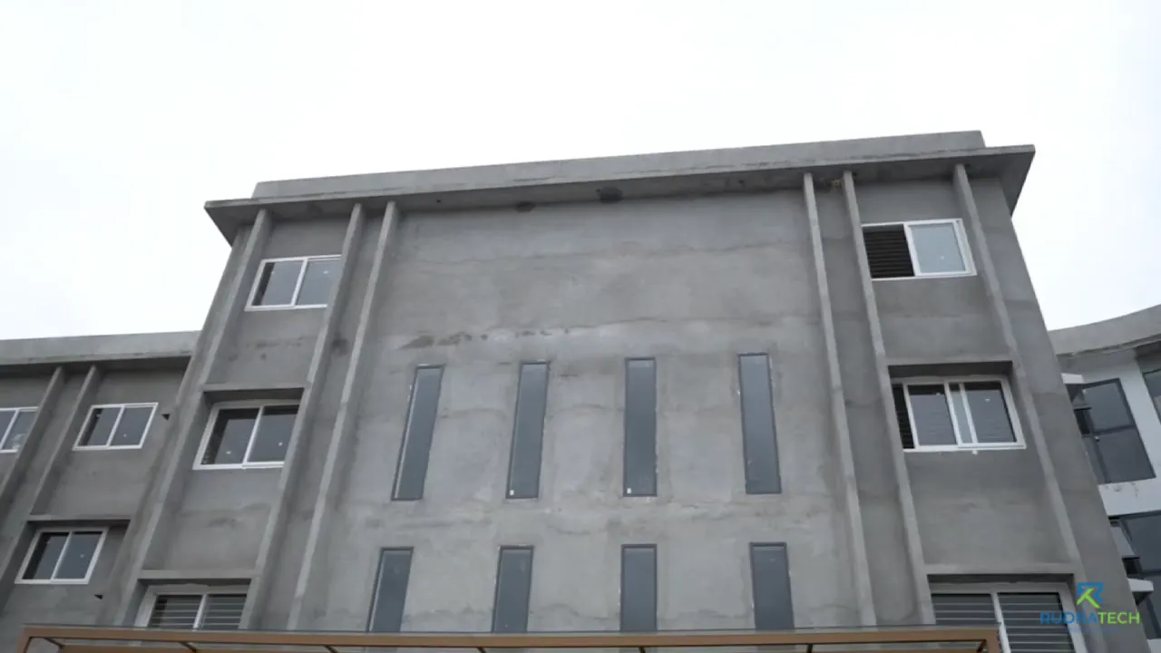 Curved Commercial Building by Rudratech — uPVC installation detail 3