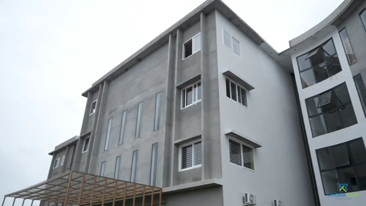 Curved Commercial Building by Rudratech — uPVC installation detail 4