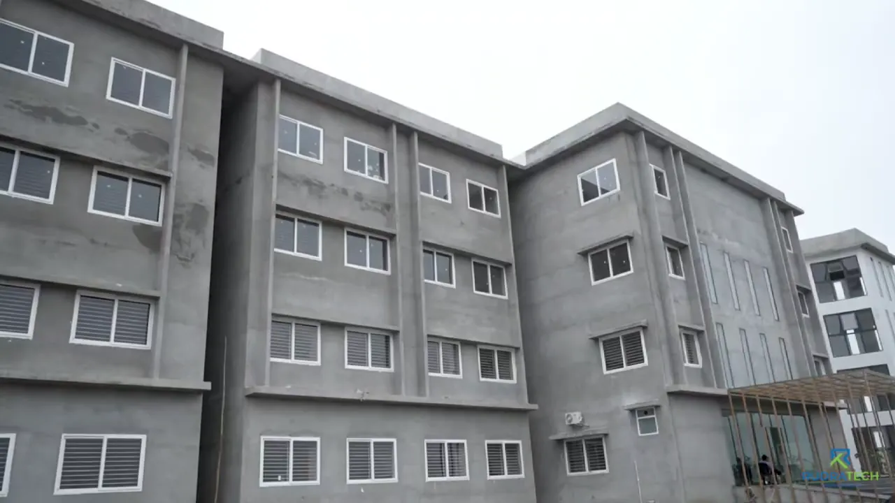 Curved Commercial Building by Rudratech — uPVC installation detail 5