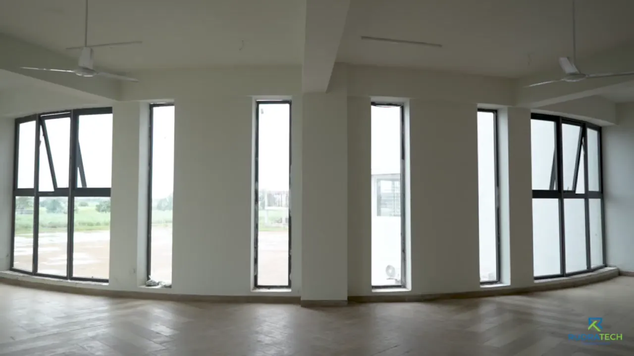 Curved Commercial Building by Rudratech — uPVC installation detail 10