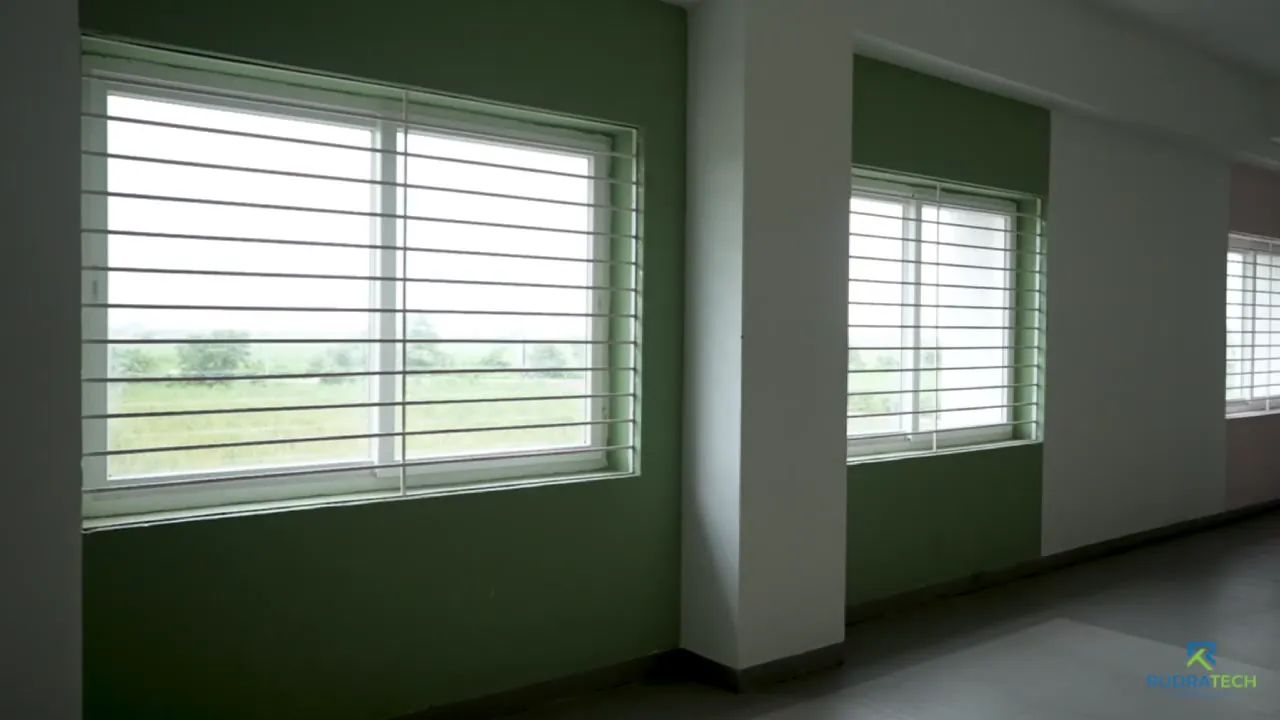 Curved Commercial Building — uPVC windows by Rudratech, Surat